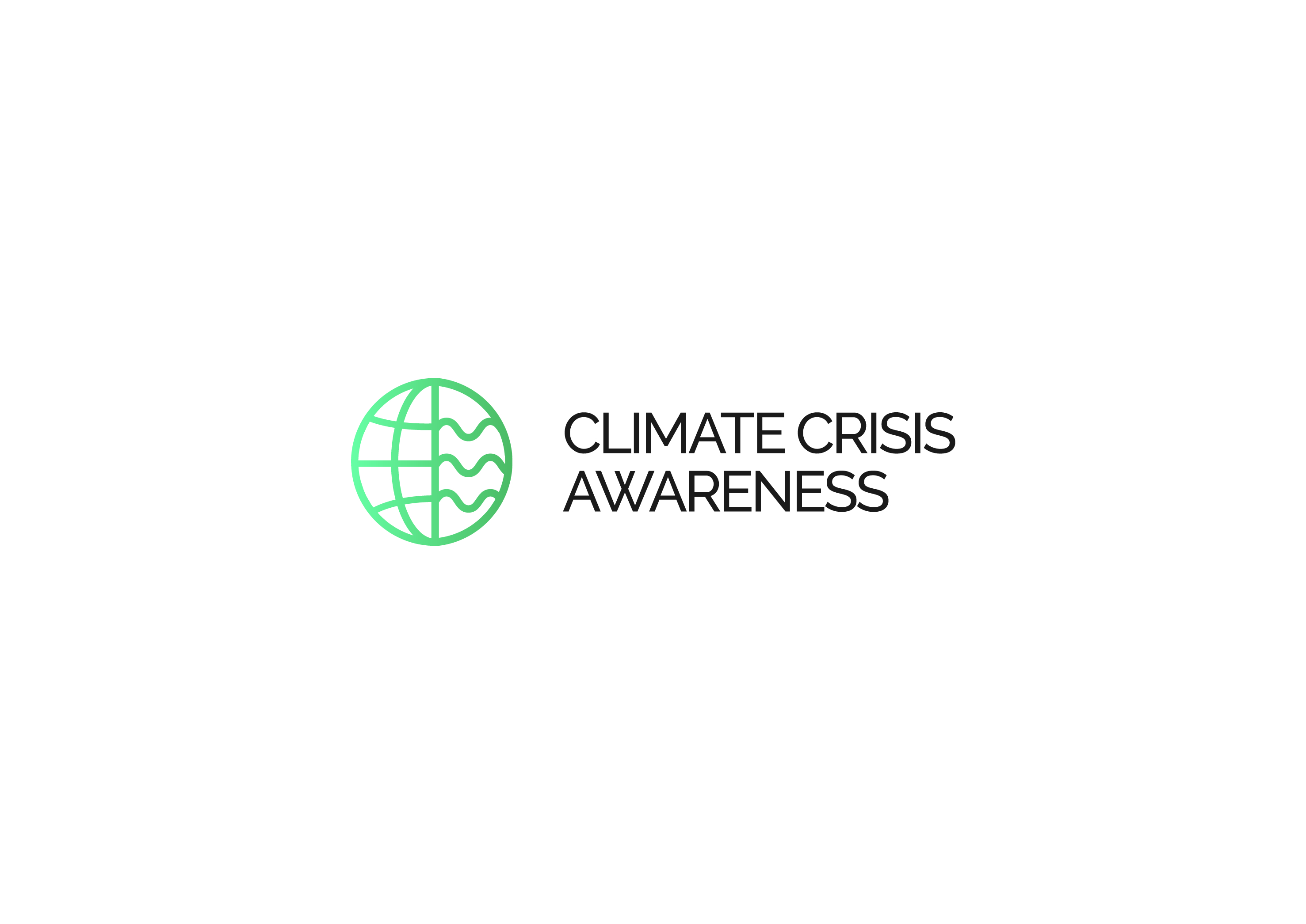 climate crisis awareness logo